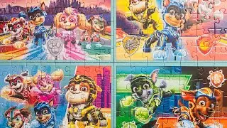 4 x Paw Patrol Jigsaw Puzzles for Kids Mighty Pups Superdogs 🧩