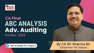 CA Final Adv. Auditing ABC Analysis & Sure Success Strategy - Nov 2023 | By CA RC Sharma Sir