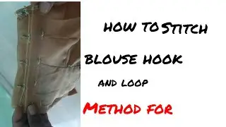 #blouse#hook#loop#blouse hook and loop easy method.