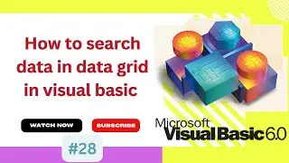 How to search Data from data grid in visual basic || how to add data in VB || visual basic tutorial