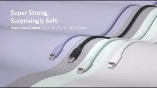 Anker | Anker Flow USB-C to USB-C 100W Cable| Super Strong, Surprisingly Soft