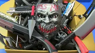 HORROR BOX ! Box of Guns Toys ~ Ahe,Shuriken,KUNAİ,WEAPONS...