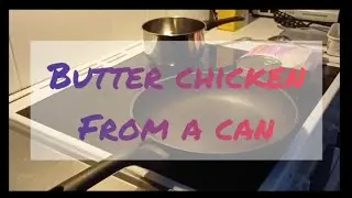 Lunch from a can: butter chicken
