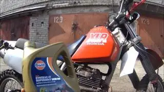Honda XLR + Gulf = 1 Место!  Замена масла, и советы.