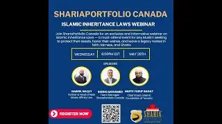 ShariaPortfolio Canada Islamic Inheritance Webinar with Affinity Law and Imam Yusuf Badat