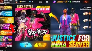 STOP IT😭 JUSTICE FOR INDIAN SERVER || SUPPORT INDIAN SERVER || GARENA FREE FIRE || BADGE 99