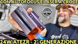 Incisore laser pi&ugrave; potente, di seconda generazione. Atezr 24W con autofocus e puntatore a croce