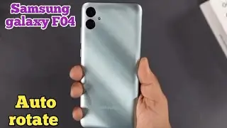 Auto Rotate Screen In Samsung Galaxy F04,  Rotate Screen Setting In Samsung Galaxy F04,