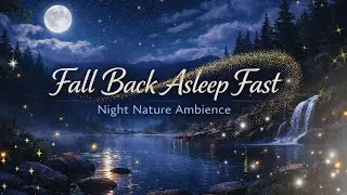 fall back asleep fast, night nature ambience