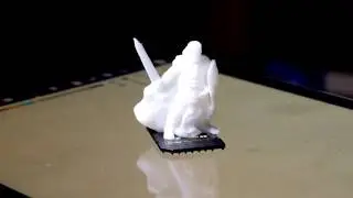 Miniature Knight (28mm scale Wrath & Ruin preview model) 3D printed