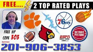 CLEMSON at LOUISVILLE Joe Wiz previews all the Big Football games plus Basketball talk