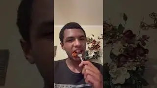 Trying wings #try #foodtasting #food #funny #foodsampling
