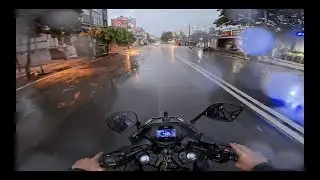 Early Morning Rain Ride POV RAW SOUND ⏐ 4K ⏐ Suzuki Gixxer SF 250