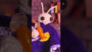 beetle friend transforms you into a human ASMR🧪 #crochet #asmrsounds #beetlelove #comfort