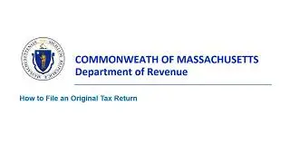 How to File an Original Business Tax Return​