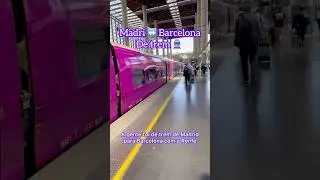🚆💨 De Madrid a Barcelona em alta velocidade! 🇪🇸✨