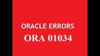 #2-  Error ORA-01034 ORACLE not available  🔥