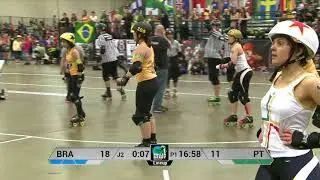 Brazil vs Portugal Roller Derby World Cup 2014