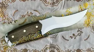 Fazendo uma faca de churrasco de a&ccedil;o carbono 1070 parte1.