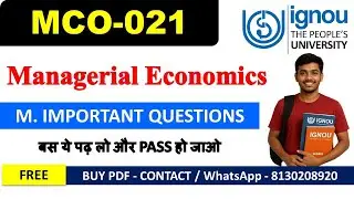 IGNOU MCO-021 Most Important Questions 2025 | Solved Answers In English | 100% Pass