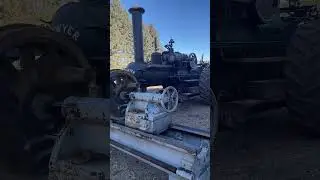 Паровой трактор для привода токарного станка