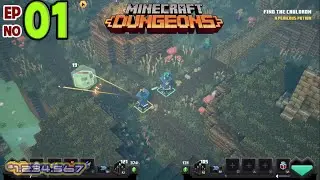 Minecraft Dungeons | Part 1 | Couch co-op 2 players | PS4 | SOGGY SWAMP
