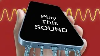Water drops remover sound