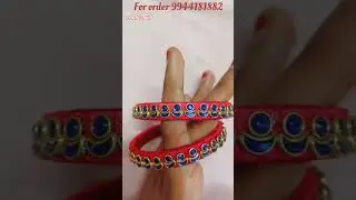Silk thread - bangle & stud #silkthreadbangles #silkthreadjewellery #combo #beads