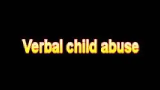 What Is The Definition Of Verbal child abuse