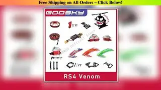 GOOSKY RS4 Venom Helicopter Spare Parts  Canopy ESC Motor Servo for RS4 Venom Helicopter.