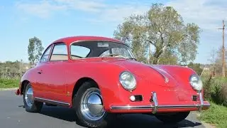 1959 Porsche 356A coupe ruby red