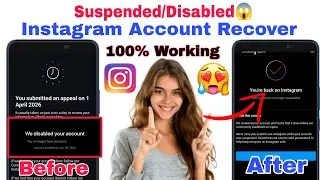 How to Recover Suspended/Disabled Instagram Account 2026 | Fix Instagram Disabled Problem Fast. 