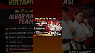Dojo ALBAR KARAT&Ecirc; TEAM, Sensei Felipe, breve no dia 17/01/2026 come&ccedil;ar&aacute; seus treinamentos Oss!