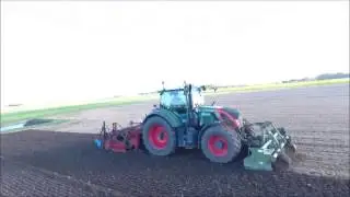 GRAMEGNA spitmachine met rotoreg / FENDT 828 vario bollenplanten