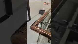 SS Glass Railing (Rose Gold Finish) #hardware #shortvideo #trendingshorts #shortviral
