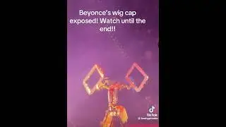 Beyonc&eacute; wig cap was exposed tonight 👀🔍
