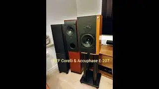 KEF Corelli & Accuphase E-207 demo + inside photos