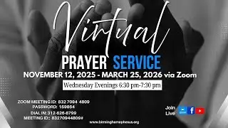 Wednesday Night Prayer Meeting (Virtual) - January 7, 2026