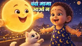 Chanda Mama Aao Na | Hindi Lullaby for Kids | Sleep Song | Ui Ui TV | Bedtime Nursery Rhyme |Jenisha
