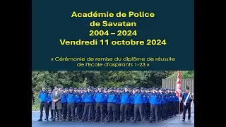 Acad&eacute;mie de Police de SAVATAN 2024 &Eacute;cole 1-23 & 20 ANS de l'Institution.