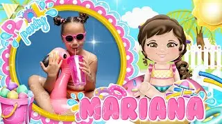 Convite Animado Pool Party Menina