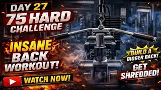 Day 27/75 Hard Challenge 💪 Insane Back Day Workout | Back Machine Only 🔙🔥