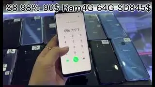 🔥តម្លៃត្រឹមតា🔥90$🔥Samsung S8 98% Ram4G 64G SD835🔥