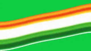 Indian Flag Gradient Color Wave Design | Animation | Green Screen