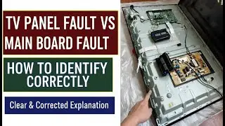 TV Panel vs Main Board Fault &ndash; How Technicians Diagnose No Picture, Lines & Sound Issues
