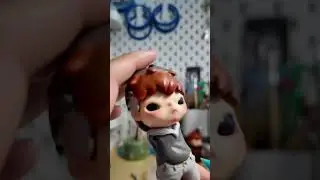 Clay with Me: Custom Hirono figure Part 1, Sculpting Process #actionfigure #custom #hirono #popmart