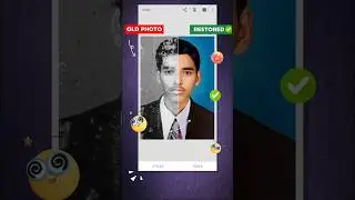 #shorts ~ Restore Your Old Black & White Photo Using Snapseed ✅ #shortvideo #ytshort #snapseed #edit