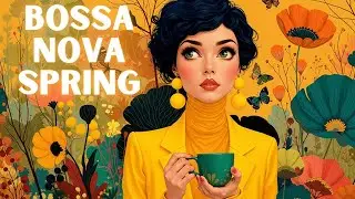 Spring Bossa Nova Jazz - Расслабляющая утренняя атмосфера кафе и цветущая сакура 🌸