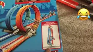 New HotWheels Double Loop Dash Toy  - 7 ft long || Assembly