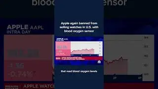 Apple again banned from selling watches in the U.S. with blood oxygen sensor #Shorts